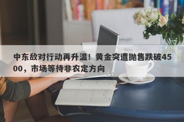 中东敌对行动再升温！黄金突遭抛售跌破4500，市场等待非农定方向
