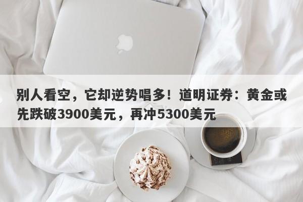 别人看空,它却逆势唱多!道明证券:黄金或先跌破3900美元,再冲5300美元