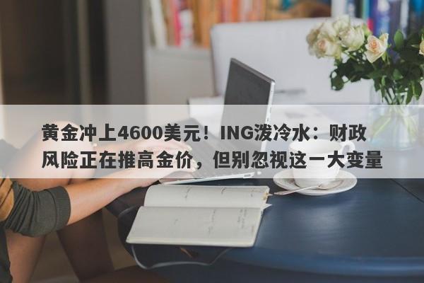 黄金冲上4600美元！ING泼冷水：财政风险正在推高金价，但别忽视这一大变量