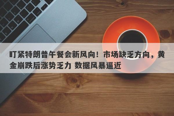 盯紧特朗普午餐会新风向！市场缺乏方向，黄金崩跌后涨势乏力 数据风暴逼近