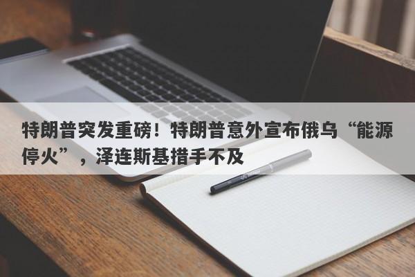 特朗普突发重磅！特朗普意外宣布俄乌“能源停火”，泽连斯基措手不及
