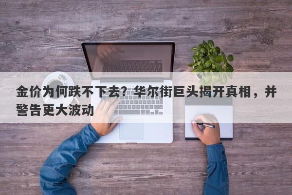 金价为何跌不下去？华尔街巨头揭开真相，并警告更大波动