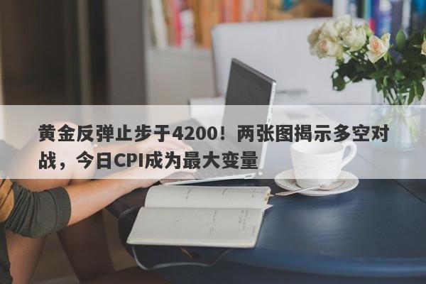 黄金反弹止步于4200!两张图揭示多空对战,今日CPI成为最大变量