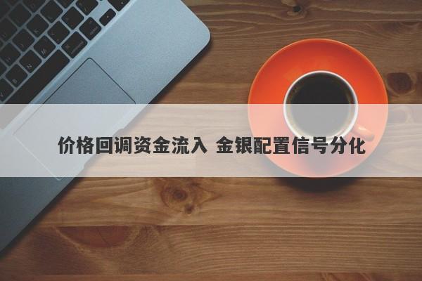 价格回调资金流入 金银配置信号分化